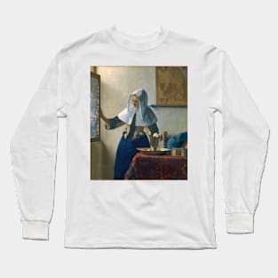 Woman with a Water Jug by Vermeer Long Sleeve T-Shirt